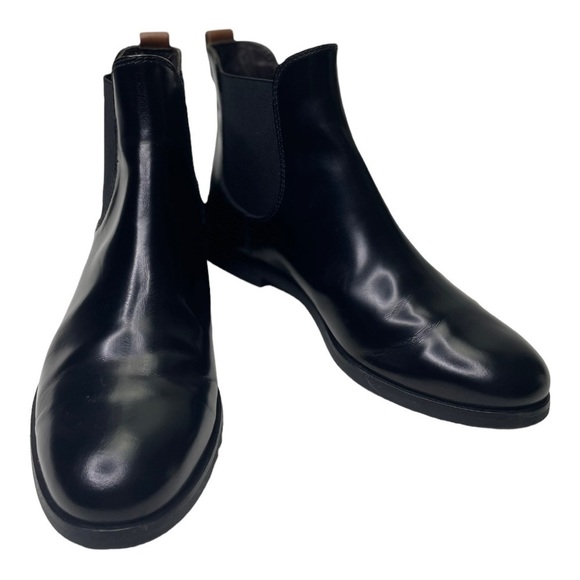 AGL Women’s Black Leather Chelsea Slip On Ankle Boots - Picture 3 of 9